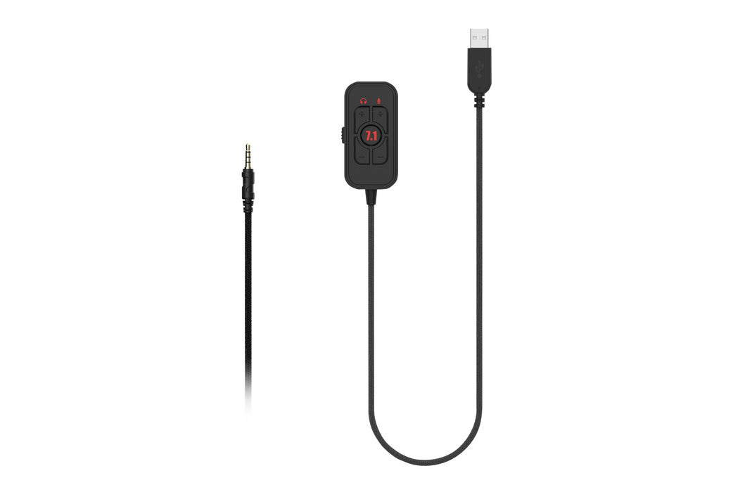 EAN 6940533545361 - ABYSM AG700 Pro 7.1 Black Auriculares Alámbrico Diadema Juego Negro, Rojo imagen 4