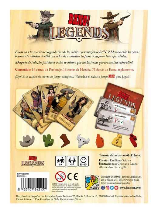 EAN 8435407642157 - Asmodee EEDVBA11 juego de tablero Bang! Legends 40 min Juego De Cartas Interpretación de roles imagen 5