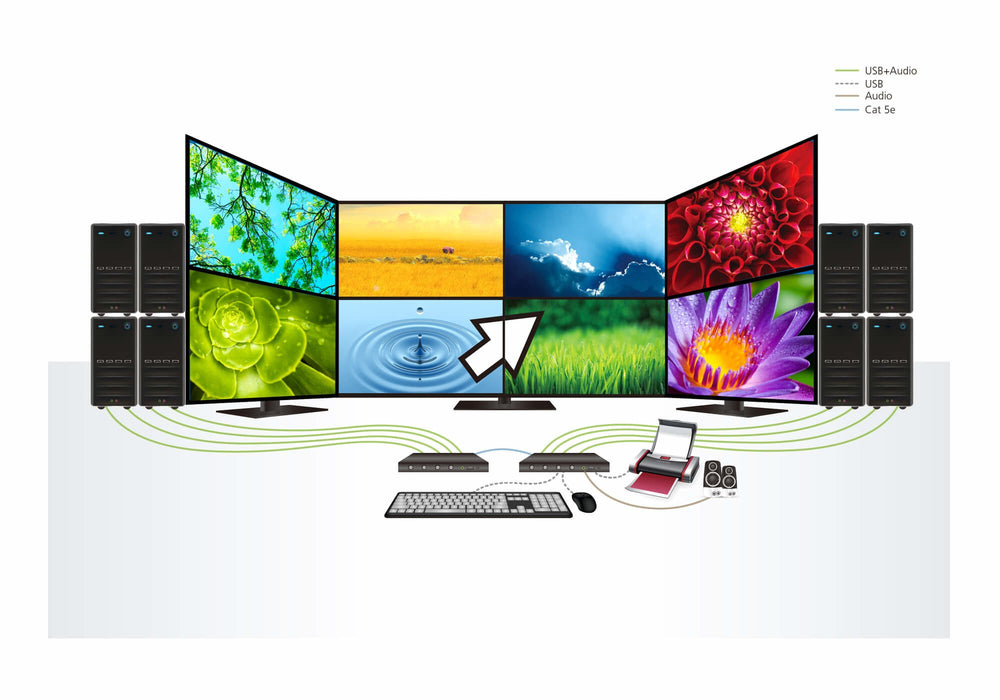 EAN 0672792008184 - ATEN CS724KM-AT interruptor KVM Negro imagen 7