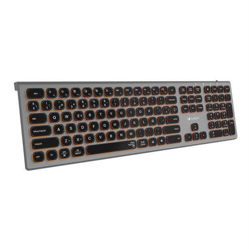 EAN 8436586742669 - SUBBLIM SUBKB-3MIE310 teclado Universal RF Wireless + Bluetooth QWERTY Español Negro, Gris imagen 1
