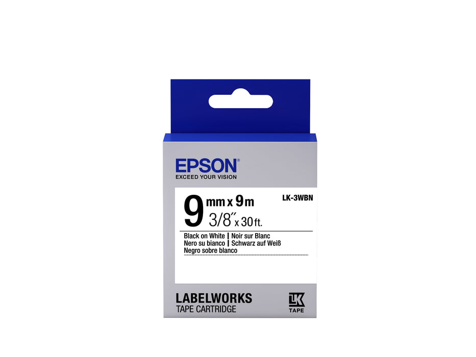 EAN 4058154123416 - Epson LK-3WBN cinta para impresora de etiquetas Negro sobre blanco imagen 1