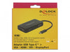 EAN 4043619639298 - DeLOCK 63929 base para portátil y replicador de puertos USB 2.0 Type-C Negro imagen 3