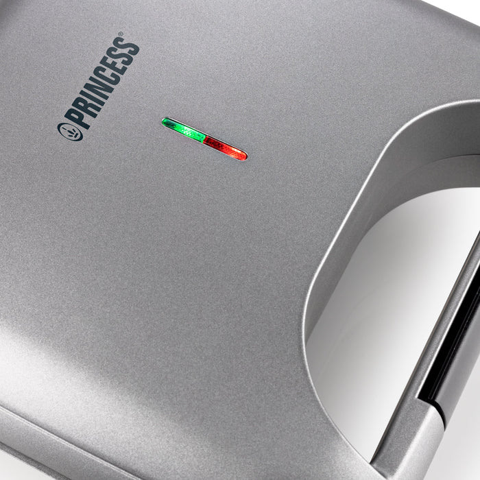 EAN 8713016082497 - Princess 127003 sandwichera 750 W Negro, Plata imagen 9