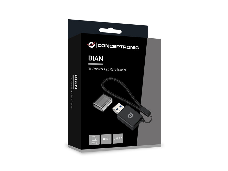 EAN 4015867238578 - Conceptronic BIAN07B lector de tarjeta USB 3.2 Gen 1 (3.1 Gen 1) Type-A Negro imagen 5