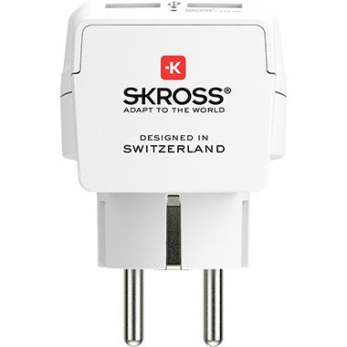 EAN 7640166324379 - Skross 1.500282 adaptador de enchufe eléctrico Tipo C (Europlug) Tipo C (Euroconcexión) + Tipo F Blanco imagen 2