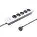 EAN 5901878502960 - Qoltec 50296 base múltiple 1,8 m 5 salidas AC Interior Gris, Blanco imagen 3