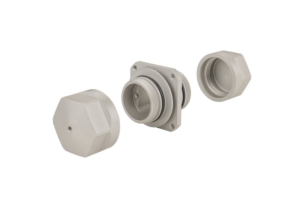 EAN 4251394617640 - METZ CONNECT 14040Z02-E tapa conector eléctrico Aluminio Blanco 1 pieza(s) imagen 2