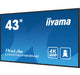EAN 4948570123445 - iiyama ProLite Pantalla plana para señalización digital 108 cm (42.5") LCD Wifi 500 cd / m² 4K Ultra HD N imagen 7
