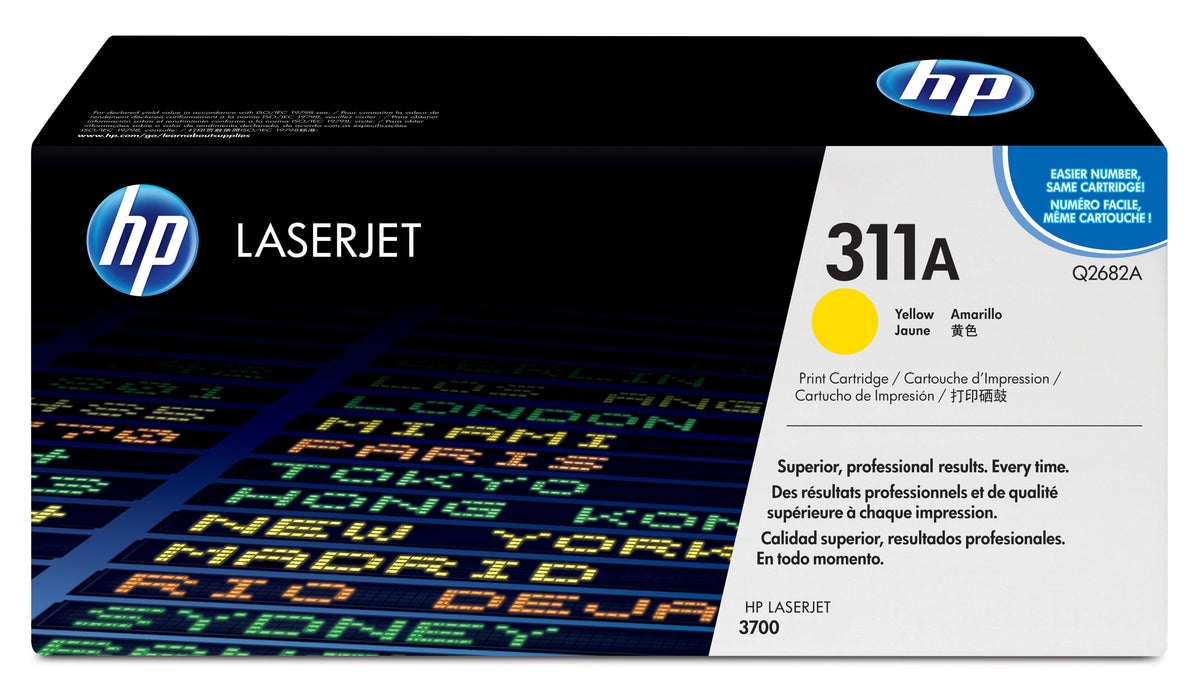 EAN 0808736549912 - HP 311A Yellow Original LaserJet Toner Cartridge cartucho de tóner 1 pieza(s) Amarillo imagen 1