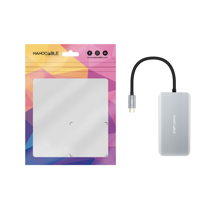 EAN 8433281014312 - Nanocable 10.16.1005 hub de interfaz USB 3.2 Gen 1 (3.1 Gen 1) Type-C 5000 Mbit/s imagen 3
