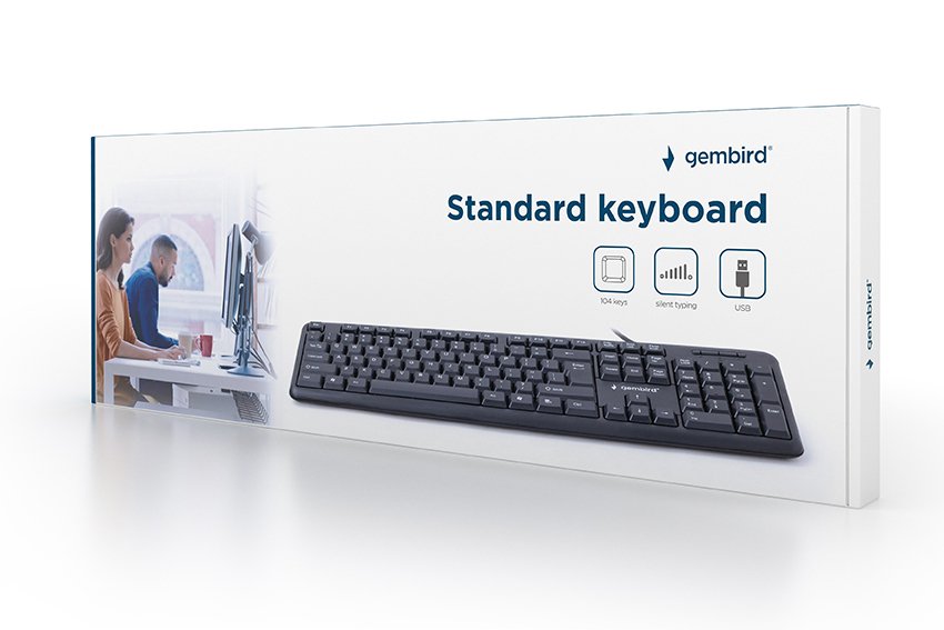 EAN 8716309092845 - Gembird KB-U-103-ES teclado Hogar USB Español Negro imagen 3