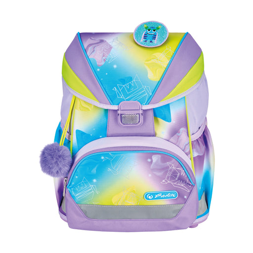 EAN 4008110396392 - Herlitz UltraLight XL Plus Little Monster juego de mochila escolar Chica Poliéster Azul, Lila, Amarillo imagen 2