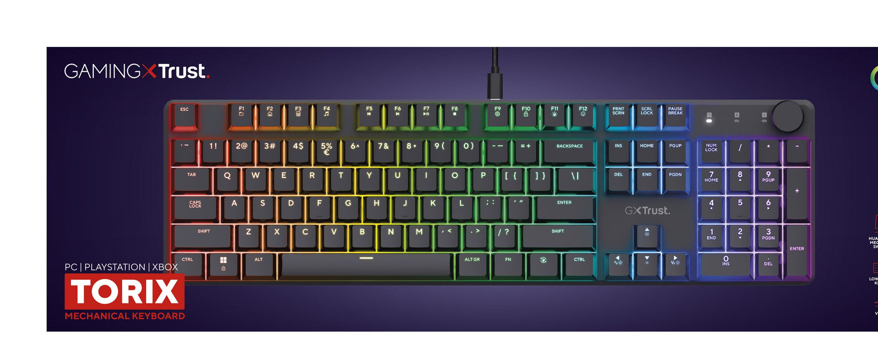EAN 8713439249101 - Trust GXT 866 TORIX teclado Juego USB QWERTY Internacional de EE.UU. Negro imagen 6
