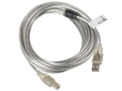 EAN 5901969413571 - Lanberg CA-USBA-12CC-0050-TR cable USB USB 2.0 5 m USB B Transparente imagen 2