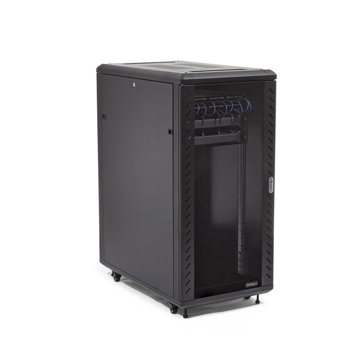 EAN 65030888431 - StarTech.com RK3236BKF armario rack Rack o bastidor independiente Negro imagen 3