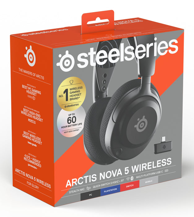 EAN 5707119053228 - Steelseries Arctis Nova 5 Auriculares Inalámbrico Diadema Juego USB Tipo C Bluetooth Negro imagen 11