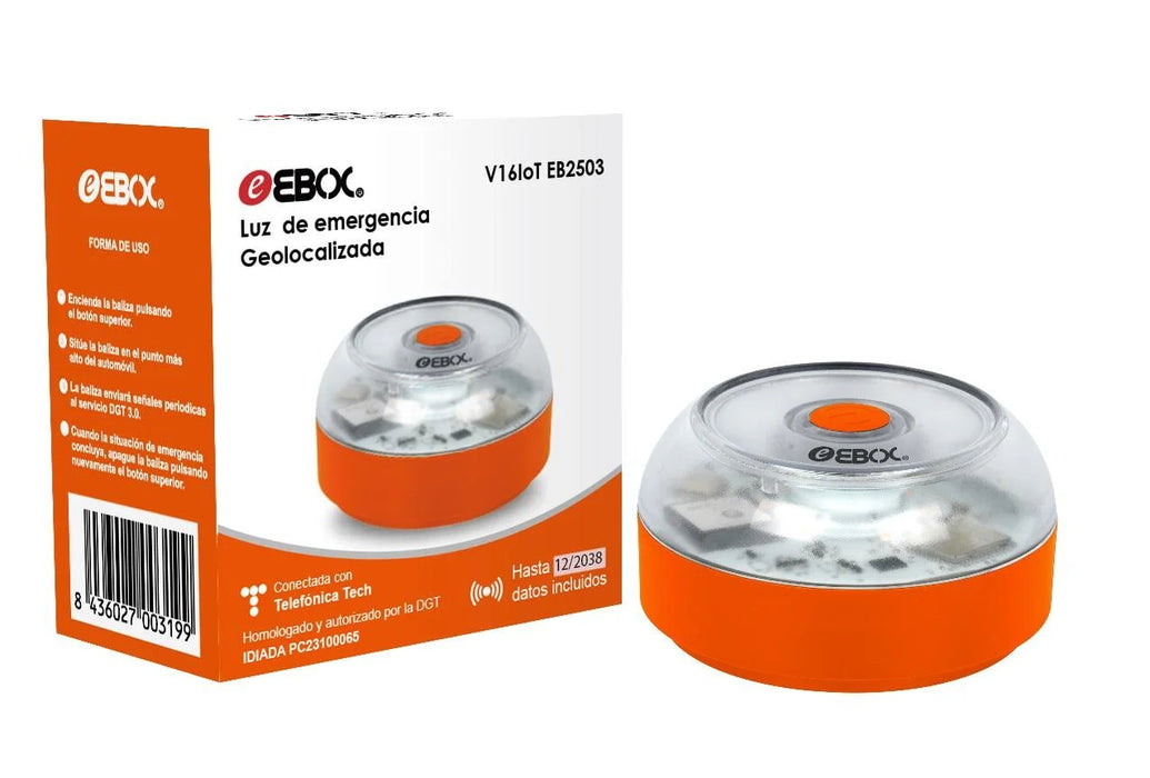 EAN 8436027003427 - EBox V16IoT EB2503 lámpara de emergencia Naranja imagen 1