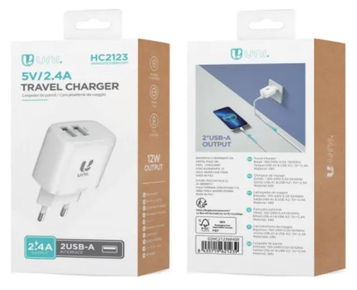 EAN 8435719621239 - UNICO HC2123 cargador de dispositivo móvil Teléfono móvil, Universal Blanco Corriente alterna Interior imagen 2