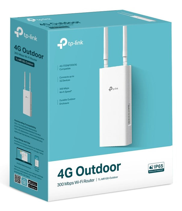 EAN 1210002601641 - TP-Link TL-MR100-OUTDOOR router inalámbrico Ethernet rápido Banda única (2,4 GHz) 4G Blanco imagen 4