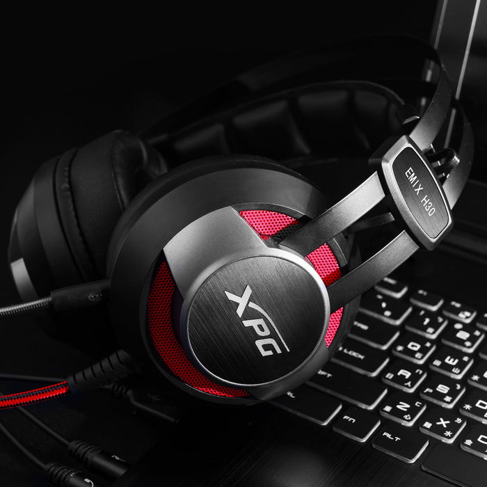 EAN 4713218461827 - XPG EMIX H30 + SOLOX F30 Auriculares Alámbrico Diadema Juego Negro, Rojo imagen 5