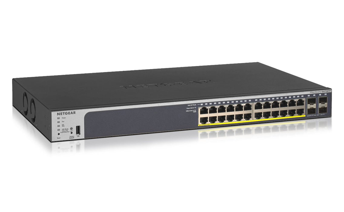 EAN 0606449131628 - NETGEAR GS728TP Gestionado L2/L3/L4 Gigabit Ethernet (10/100/1000) Energía sobre Ethernet (PoE) 1U Negro imagen 1