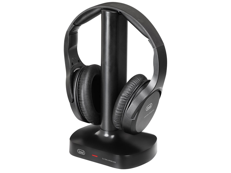 EAN 8011000026824 - Trevi FRS 1480 R Auriculares Inalámbrico y alámbrico Diadema Música USB Tipo C Base de carga Negro imagen 1