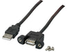 EAN 5711045973451 - Microconnect USBAAF1PANEL05 cable USB USB 2.0 0,5 m USB A Negro imagen 1