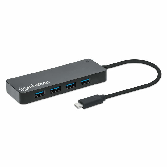 EAN 0766623168410 - Manhattan 168410 hub de interfaz USB Tipo C 5000 Mbit/s Negro imagen 1