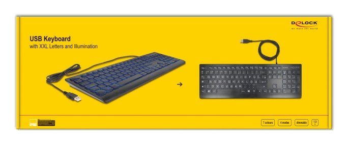 EAN 4043619121700 - DeLOCK 12170 teclado Universal USB QWERTZ Alemán Negro imagen 4