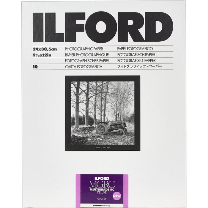 1x 10 Papel Fotografico Ilford Mg Rc Dl  1m  24x30