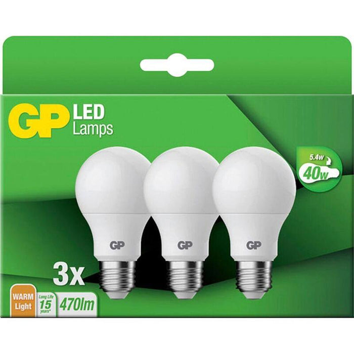 1x3 Gp Lighting Led Classic E27 5,4w                   Gp 087670