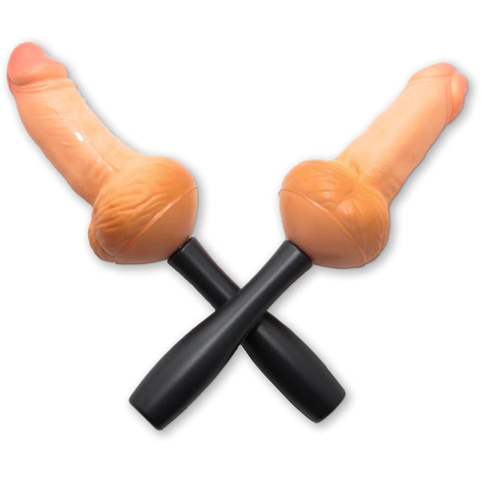 2 Maracas Con Forma De Pene 25 Cm