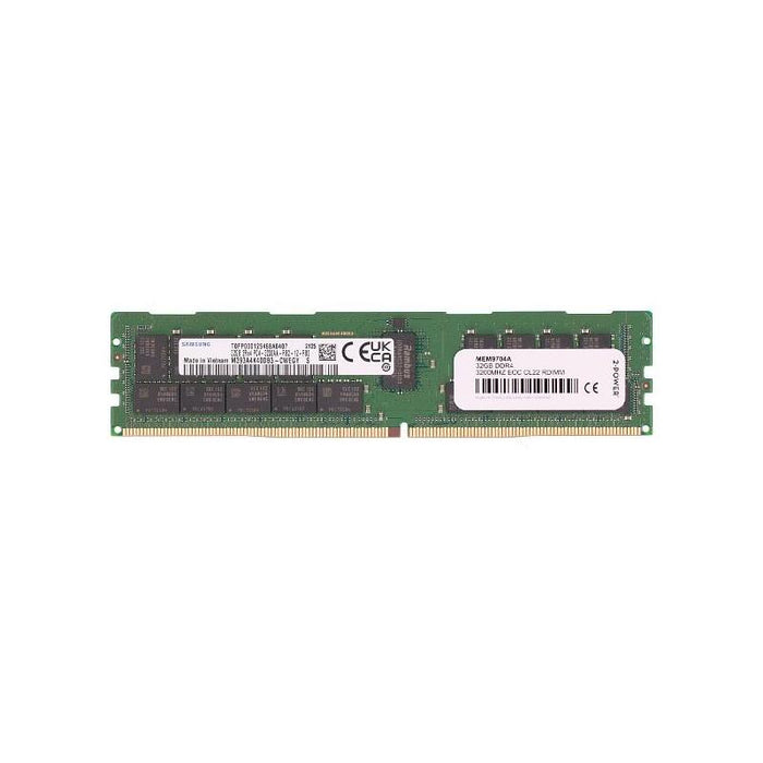 2-Power 32gb Ddr4 3200mhz Ecc Cl22 Rdimm 2p-Om32g43200r2rx4e1