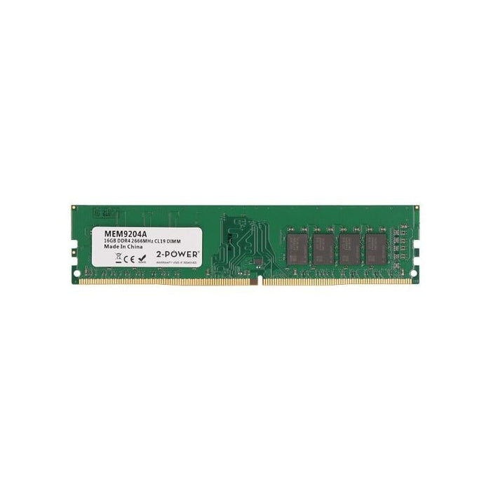 2-Power Memoria 16gb Ddr4 2666mhz Cl19 Dimm 2p-Kvr26n19s8/16
