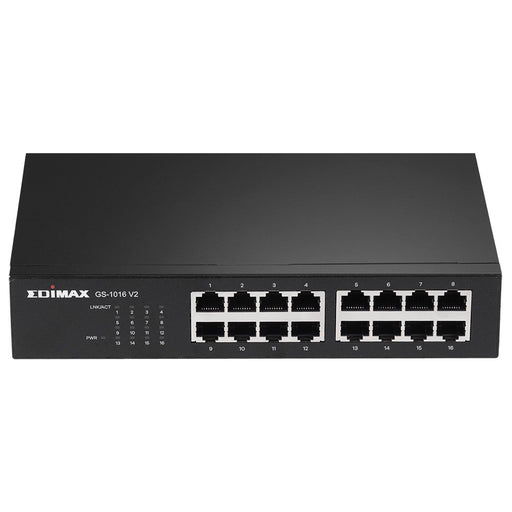 EAN 4717964704283 - Edimax GS-1016 V2 switch Gestionado Gigabit Ethernet (10/100/1000) Negro imagen 1