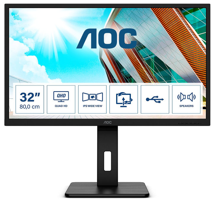 EAN 4038986118170 - AOC P2 Q32P2 pantalla para PC 80 cm (31.5") 2560 x 1440 Pixeles 2K Ultra HD LED Negro imagen 1