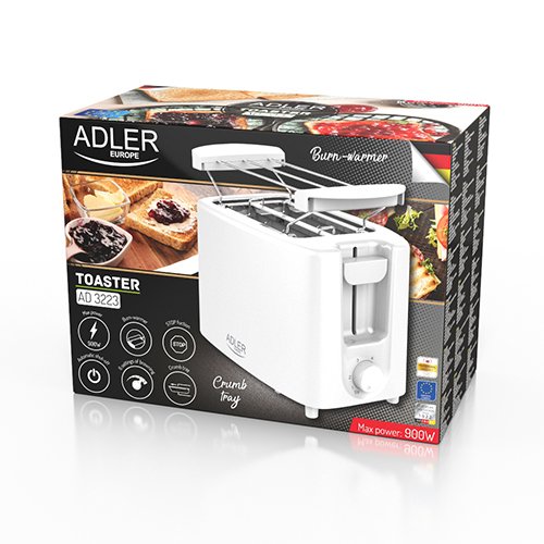 EAN 5903887805179 - Adler AD 3223 tostadora 6 2 rebanada(s) 750 W Blanco imagen 7