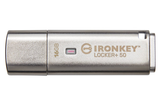 EAN 0740617329308 - Kingston Technology IronKey Locker+ 50 unidad flash USB 16 GB USB tipo A 3.2 Gen 1 (3.1 Gen 1) Plata imagen 1