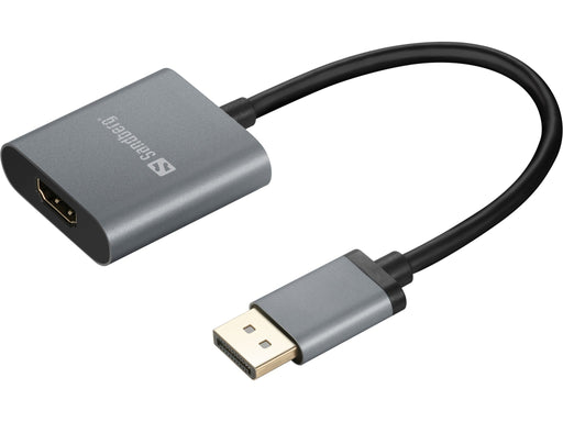 EAN 5705730509193 - Sandberg 509-19 adaptador de cable de vídeo DisplayPort HDMI tipo A (Estándar) Gris imagen 1
