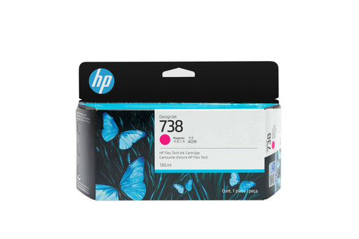 EAN 0196068358877 - HP 738 130-ml Magenta DesignJet Ink Cartridge cartucho de tinta 1 pieza(s) Original Rendimiento estándar imagen 1