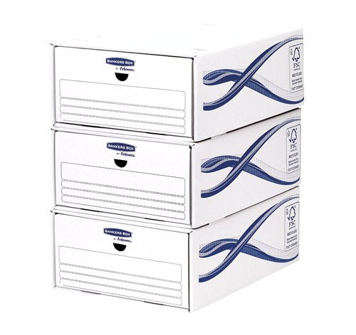 EAN 0043859671991 - Fellowes 4461104 empaque Caja de cartón para envíos Azul, Blanco imagen 1