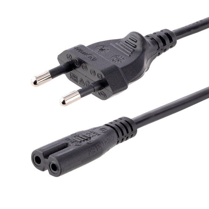 EAN 0065030859097 - StarTech.com PXTNB2SEU1M cable de transmisión Negro CEE7/16 C7 acoplador imagen 1