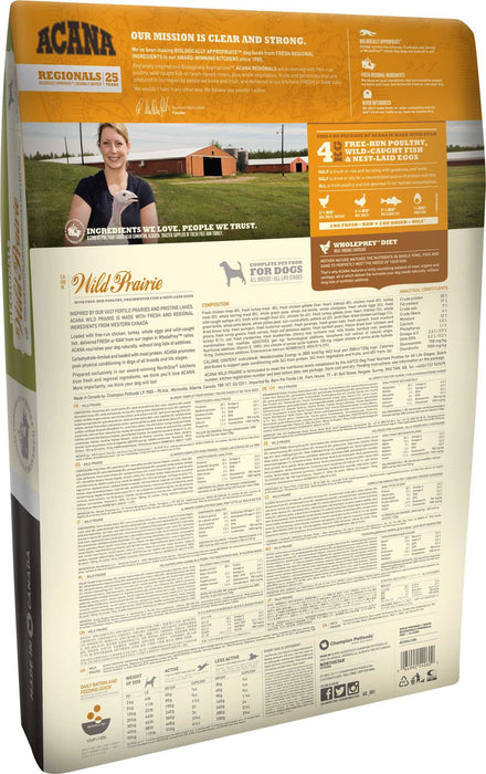 EAN 64992540111 - Acana Dog TF Regionals Wild Prairie 11,4 kg Adulto Pollo, Egg imagen 2