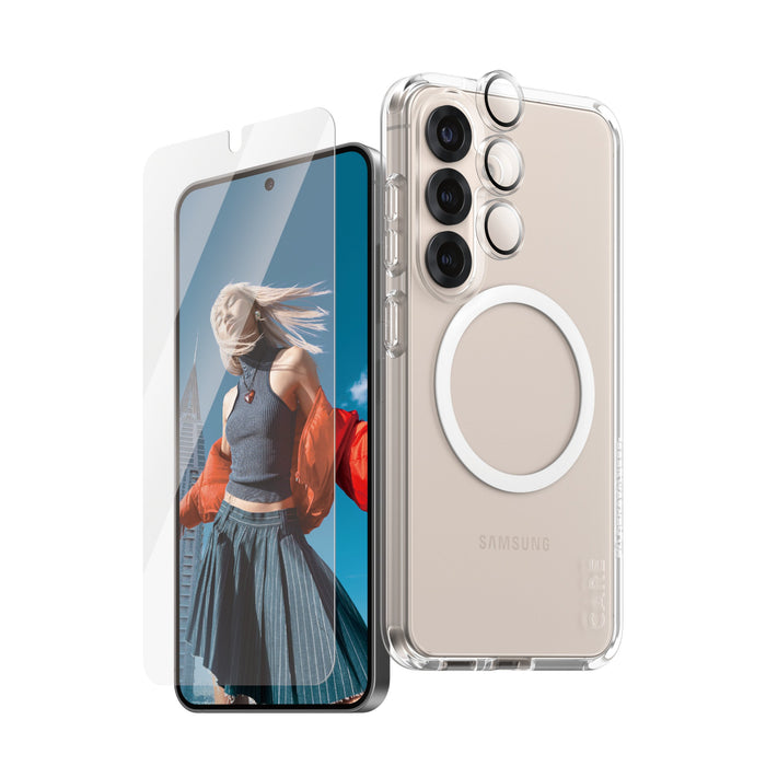 EAN 5715685016172 - PanzerGlass CARE by ® Flagship 3-in-1 Bundle Samsung Galaxy S25 Protector de pantalla 1 pieza(s) imagen 1