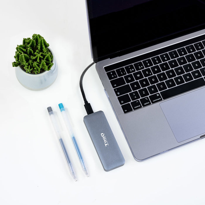 EAN 8433281009929 - TooQ TQE-2281G caja para disco duro externo Caja externa para unidad de estado sólido (SSD) Gris M.2 imagen 7