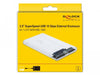 EAN 4043619426171 - DeLOCK 42617 caja para disco duro externo Carcasa de disco duro/SSD Transparente 2.5" imagen 4