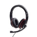 EAN 8716309113687 - Gembird MHS-03-BKRD auricular y casco Auriculares Alámbrico Diadema Juego Negro, Rojo imagen 1