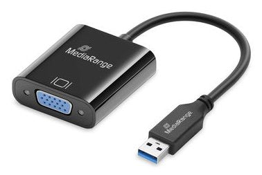 EAN 4260664877721 - MediaRange MRCS230 adaptador de cable de vídeo 0,2 m USB tipo A VGA (D-Sub) Negro imagen 1
