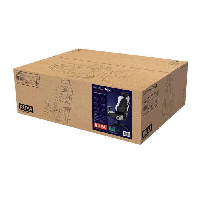 EAN 8713439250657 - Trust GXT 714 RUYA Silla para videojuegos universal Negro, Blanco imagen 6