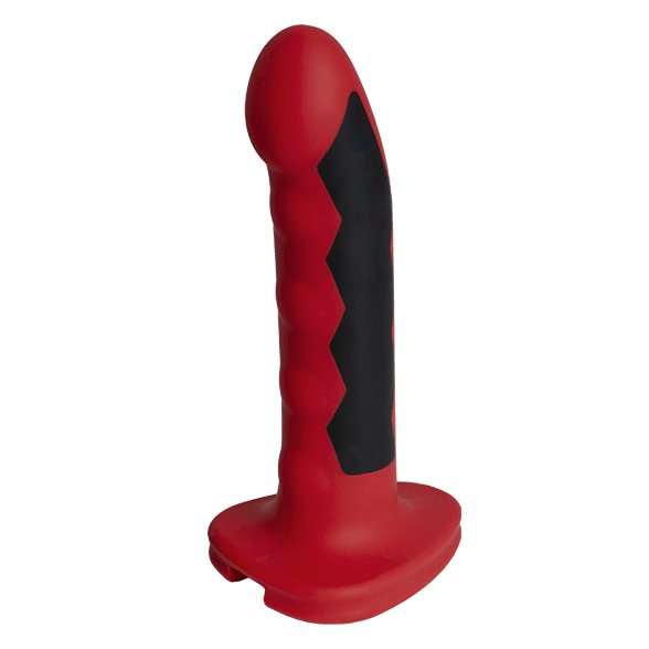 EAN 0609224031960 - ElectraStim Silicone Fusion Komodo Electro Dildo Consolador clásico Sexo anal, Sexo vaginal Negro, Rojo S imagen 1